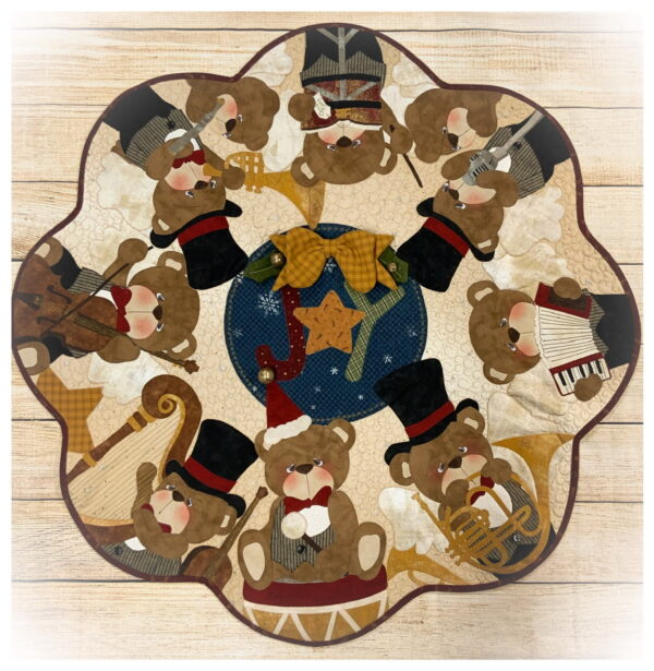 Pack Appliquè Christmas Bear’s Band centrotavola