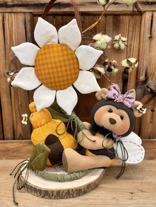 Daisy Bear su base legno