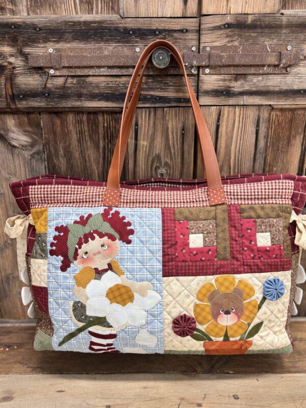 Daisy Bear bag - Manici in fettuccia